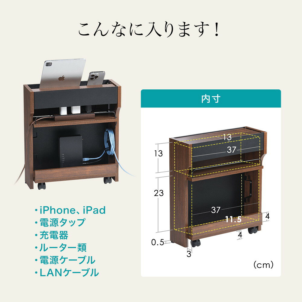 楽天市場】ルーター収納ボックス ケーブルボックス 幅40cm 高さ45cm