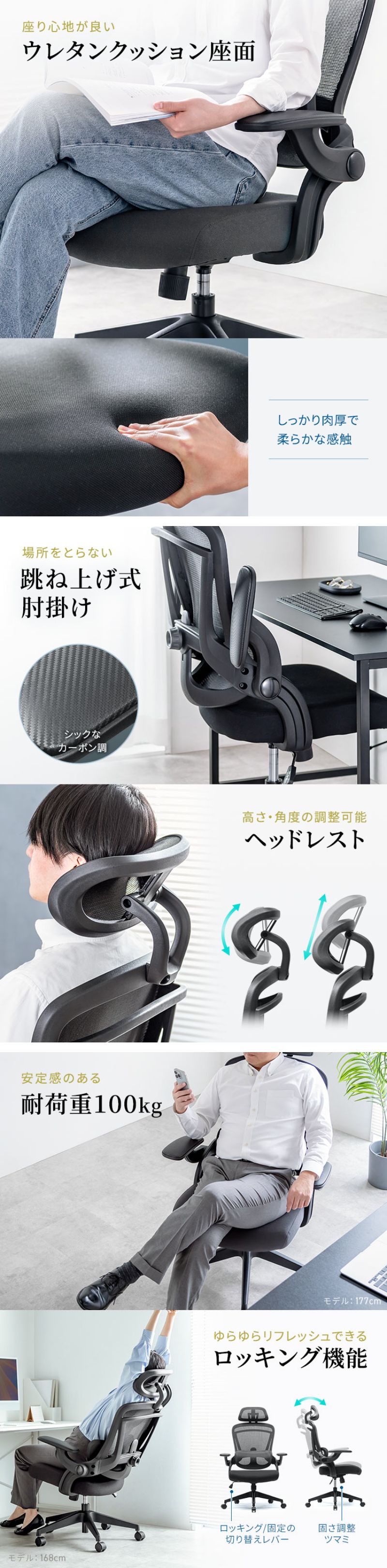 楽天市場】【最大600円OFFクーポン配布中】デスクチェア メッシュ
