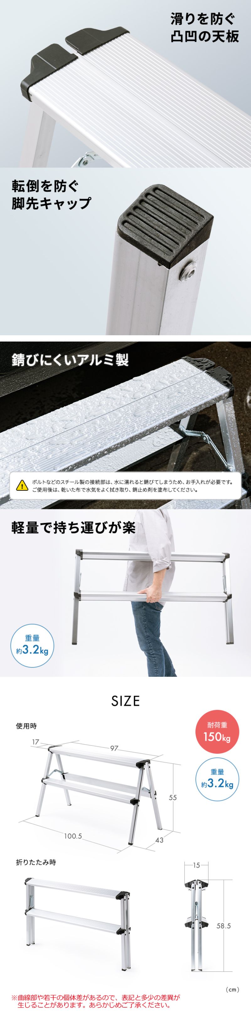 楽天市場】【最大1500円OFFクーポン配布中】足場台 脚立 踏み台