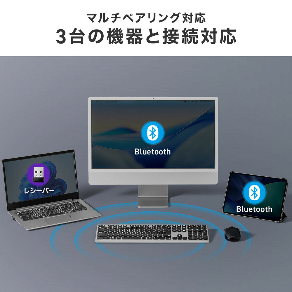 ワイヤレスキーボード Bluetooth&2....の紹介画像2