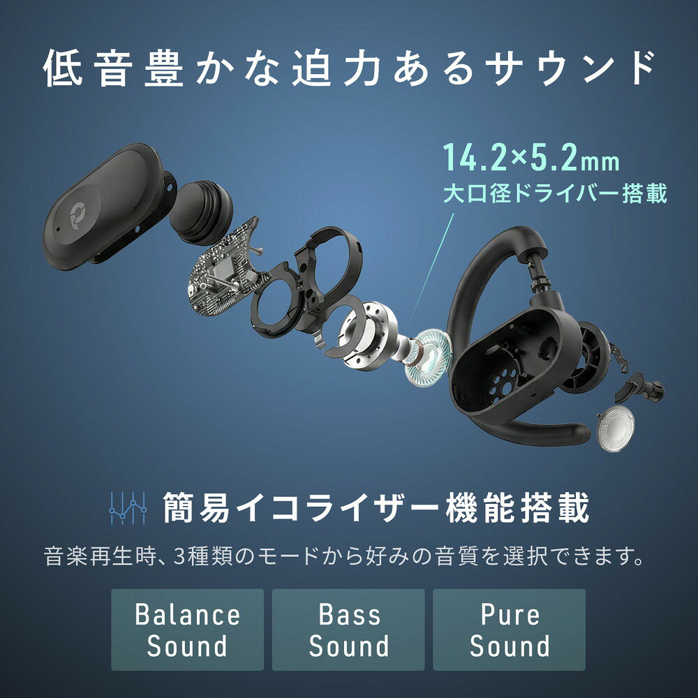 楽天市場】オープンイヤー ワイヤレスイヤホン Bluetooth6.1 耳掛け
