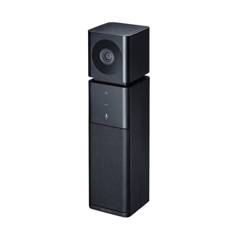 Webカメラ｜広角 高画質 会議 Zoom マイクスピーカー内蔵 EEXP-V47BK