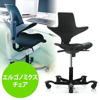 エルゴノミクスチェア(人間工学オフィスチェア・高さ調節・上下昇降デスク対応・HAG・Capisco Puls・ブラック)