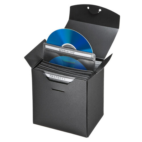 【最大2000円OFFクーポン配布中】【訳あり 新品】CD/DVD不織布ケース ブルーレイディスク対応 収納ケース付き 25枚入り ブラック FCD-FBDBX...