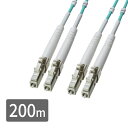 OM3コード集合型光ファイバケーブル 200m HKB-CSOM3LCLC-200 サンワサプライ