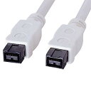 【5/1限定ポイント7倍(要エントリ)+最大1000円オフクーポン】IEEE1394bケーブル ホワイト 0.3m KE-B9903WK サンワサプライ