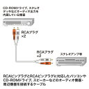 【最大777円OFFクーポン配布中】【訳あり 新品】オーディオケーブル 3.6m 音声 ライン RCA 両側 ピンプラグ 赤 白 AV機器 ステレオ KM-A4-36K2 サンワサプライ ※箱にキズ、汚れあり 3