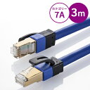 【最大2000円OFFクーポン配布中】【訳あり 新品】カテゴリ7A LANケーブル 3m ブルー KB-T7A-03BL サンワサプライ ※箱にキズ、汚れあり
