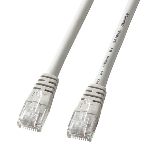 【ランク別最大P10倍＆最大3000円OFFクーポン】【訳あり 新品】Cat 5eより線クロスケーブル 2m ライトグレー KB-T5Y-02CN サンワサプライ ※箱にキズ 汚れあり【ネコポス対応】