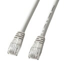 【最大2000円OFFクーポン配布中】【訳あり 新品】Cat 5eより線クロスケーブル 2m ライトグレー KB-T5Y-02CN サンワサプライ ※箱にキズ、...