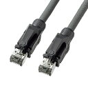 【最大777円OFFクーポン配布中】【訳あり 新品】LANケーブル カテゴリ6A STP ストレート結線 より線 グレー 0.5m KB-T6ASTP-005G...