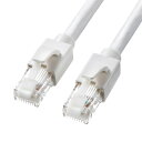 【最大2000円OFFクーポン配布中】【訳あり 新品】Cat6A LANケーブル 単線 カテゴリ6A ホワイト 15m 爪折れ防止カバー KB-T6ATS-15W サンワサプライ ※箱にキズ 汚れあり