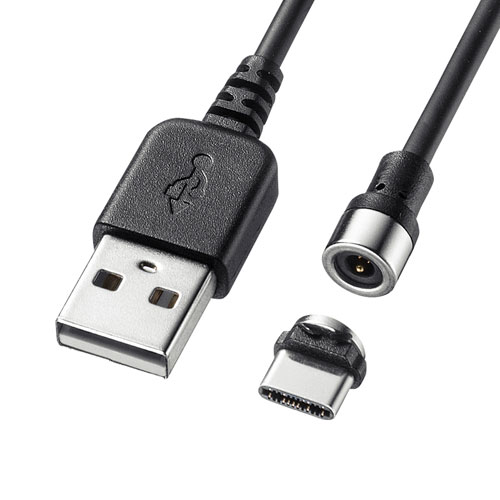 【最大2000円OFFクーポン配布中】【訳あり 新品】USB Type-Cケーブル マグネット脱着式 1m KU-MMGCA1K サンワサプライ 箱にキズ 汚れあり【ネコポス対応】