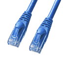 【訳あり 新品】LANケーブル カテゴリ6A より線 UTP ブルー 0.5m KB-T6AY-005BL サンワサプライ ※箱にキズ、汚れあり【ネコポス対応】
