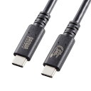 【最大777円OFFクーポン配布中】【訳あり 新品】USB4 ケーブル 240W対応 1m Type C 20Gbps USB認証取得 ブラック KU-20GC...