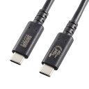 【最大777円OFFクーポン配布中】【訳あり 新品】USB4 ケーブル 40Gbps 1m 240W対応 Type C USB認証取得 ブラック KU-40GC...