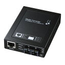 【最大2000円OFFクーポン配布中】光メディアコンバータ 10BASE-T/100BASE-TX/100BASE-FX シングルモード LAN-EC202C10 サンワサプライ