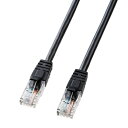 Cat 5eLANケーブル（10m・ブラック） LKB5Y-10BKN サンワサプライ