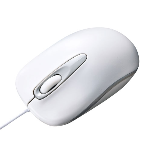【訳あり 新品】光学式マウス 有線 3ボタン USB ホワイト MA-R115W サンワサプライ ※箱にキズ、汚れあり