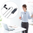 【訳あり 新品】高性能USBピンマイク MM-MCU12BK サンワサプライ ※箱にキズ、汚れあり