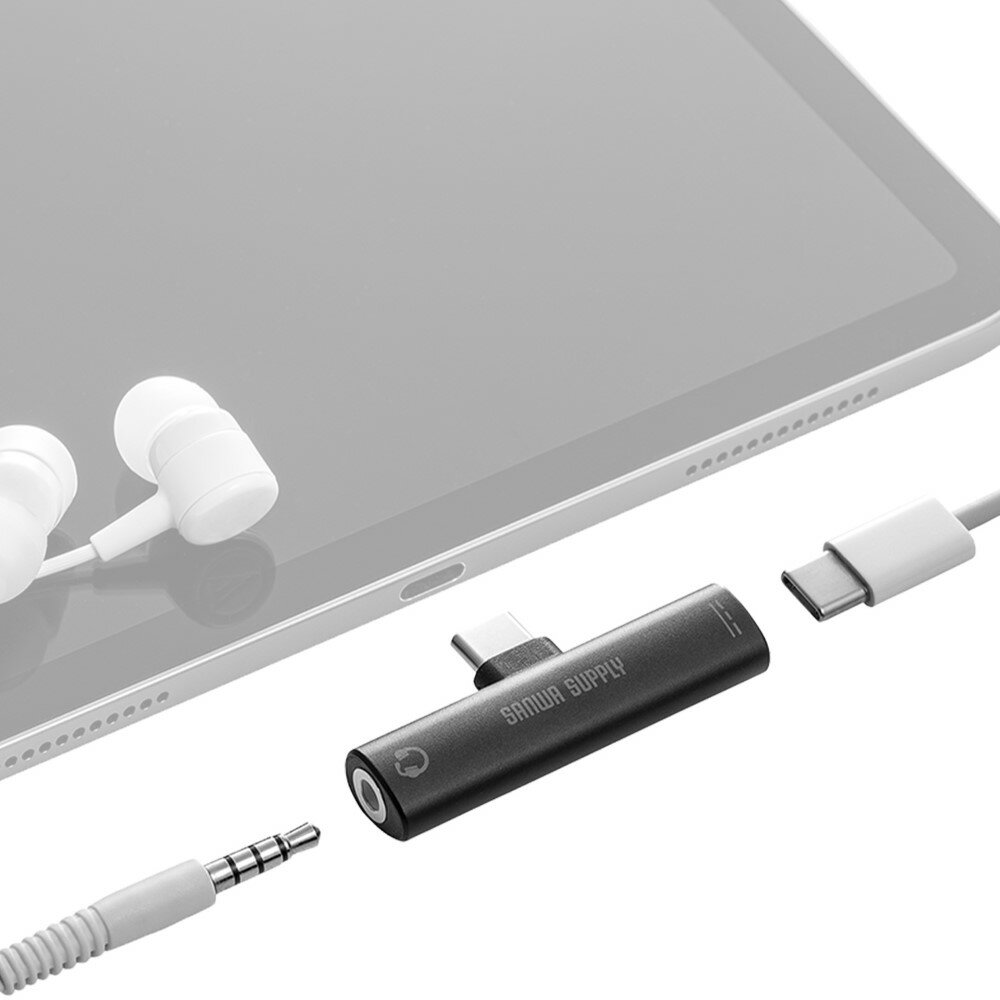 【最大2000円OFFクーポン配布中】【訳あり 新品】Type-Cオーディオ変換アダプタ Type-C イヤホン変換 USB Type-Cポート用 USB PD...