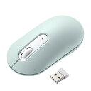 【訳あり 新品】ワイヤレスマウス 無線 2.4GHz ブルーLED 静音 薄型小型 持ち運び かわいい 3ボタン 左右対称 DPI切替 グリーン MA-WBS3...