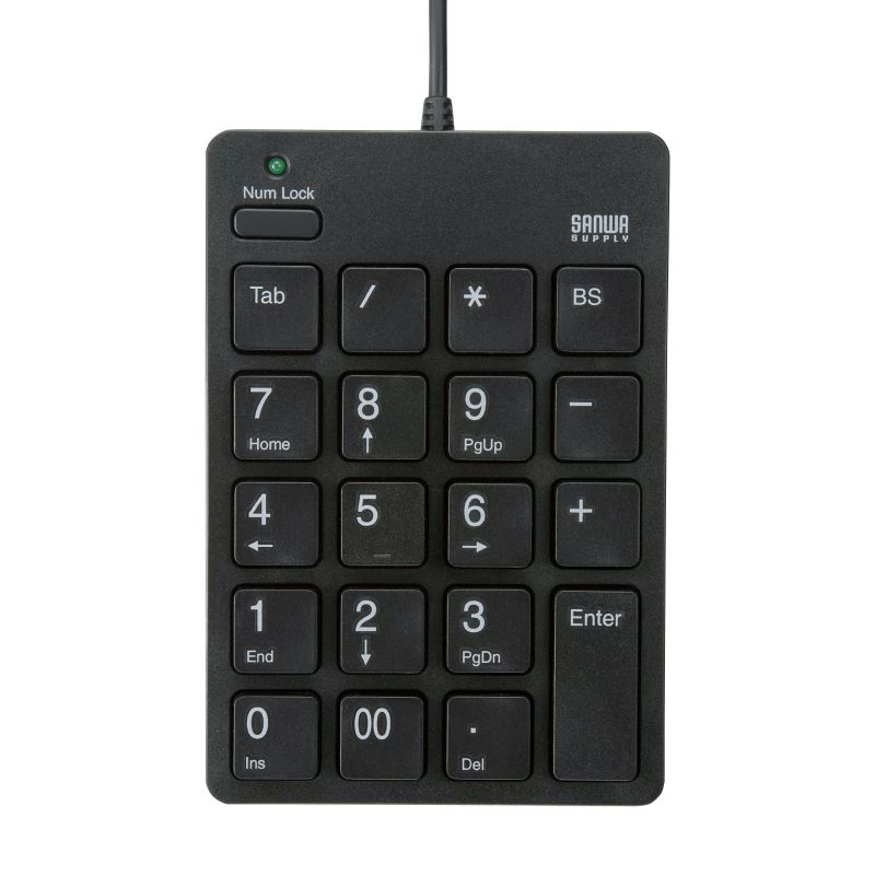 USBテンキー Type-Cコネクタ アイソレーションタイプ ブラック NT-18CUBK サンワサプライ ※箱にキズ、汚れあり
