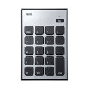 【最大3000円OFFクーポン配布中】MAC用Bluetoothテンキー 静音タイプ NT-MBT23BK サンワサプライ
