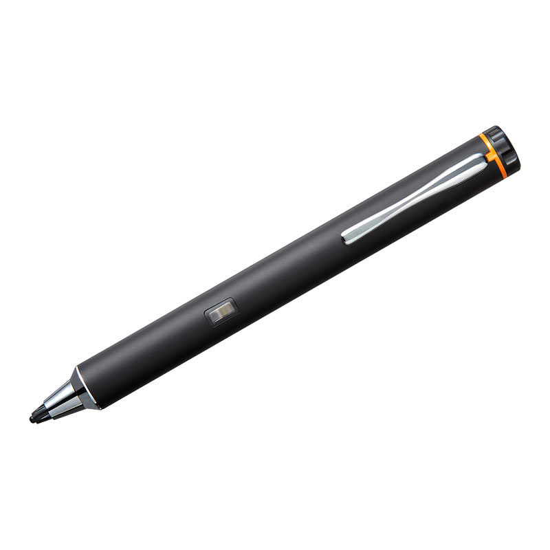 タッチペン電池式極細ブラックiPadiPhonePDA-PEN41BK2サンワサプライ