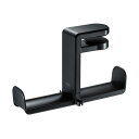 【11/1限定ポイント7倍(要エントリ)+最大1000円オフクーポン】【訳あり 新品】ヘッドホンフック 回転式 ダブルタイプ 2個掛け可能 ブラック PDA-STN19BK サンワサプライ ※箱にキズ、汚れあり