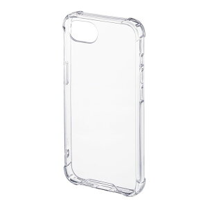 【最大2000円OFFクーポン配布中】耐衝撃ケース iPhone16e 専用 透明 クリアケース ストラップホール付き 角落ち防止バンパー 高透明 スマホケース PDA-IPH028CL サンワサプライ