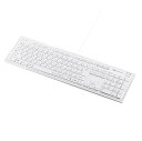 【5/1限定ポイント7倍(要エントリ)+最大1000円オフクーポン】【訳あり 新品】アイソレーションキーボード ホワイト SKB-SL16W サンワサプライ ※...