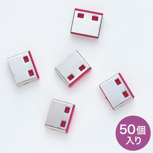 【最大3500円OFFクーポン 5/20まで】【訳あり 新品】SL-46-R用取付け部品 セキリュティ 50個入り レッド SL-46ROP-50 サンワサプライ ※箱にキズ、汚れあり