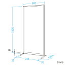 【最大2000円OFFクーポン配布中】パーティション 間仕切り 自立式 半透明 パーテーション SPT-0818 サンワサプライ 2