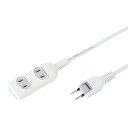 【訳あり 新品】電源タップ 3m 2P 3個口 トラッキング対策 TAP-3W3N サンワサプライ ※箱にキズ、汚れあり