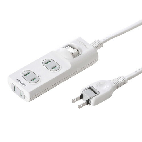 【最大2000円OFFクーポン配布中】【訳あり 新品】電源タップ 3m 2P 3個口 トラッキング対策 集中スイッチ付き TAP-TSH33SWN サンワサプラ...
