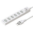 【訳あり 新品】電源タップ 2m 2P 6個口 トラッキング対策 集中スイッチ付き TAP-TSH62SWN サンワサプライ ※箱にキズ、汚れあり