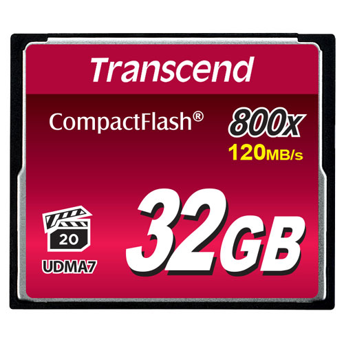 Transcend　コンパクトフラッシュカード　32GB　TS32GCF800