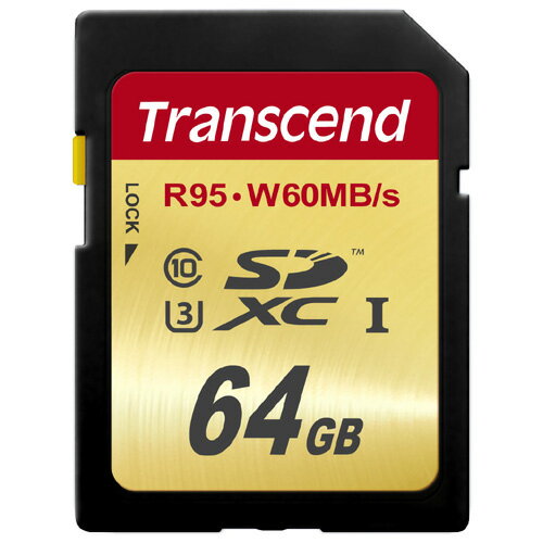 SDXCカード 64GB Class10 UHS-I U3対応 Transc