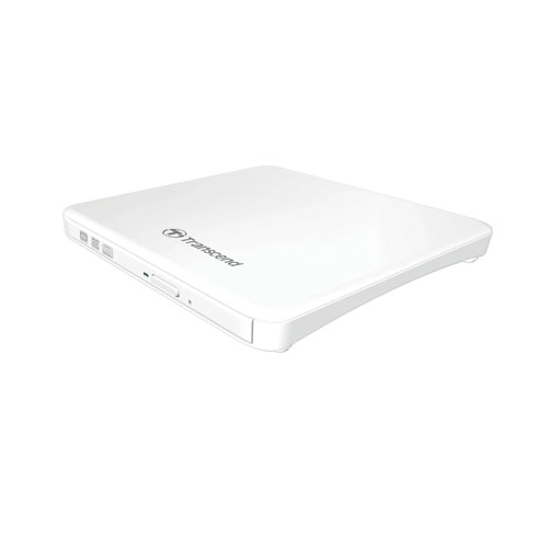 【最大3500円OFFクーポン 5/20まで】Transcend 超薄型CD/DVDドライブ USB2.0 ホワイト TS8XDVDS-W