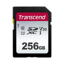 【最大777円OFFクーポン配布中】Transcend SDXCカード 256GB Class10 UHS-I V30 TS256GSDC300S【ネコポス対応】