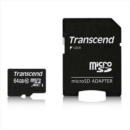 Transcend microSDXC 64GB Class10 SDѴץ TS64GUSDXC10 ڥͥݥб