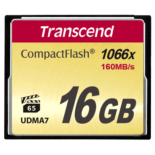 Transcend トランセンド ジャパン コンパクトフラッシュカード 16GB 1066倍速 TS16GCF1000【ネコポス対応】