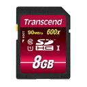 【ランク別最大P10倍 最大3000円OFFクーポン】Transcend社製 SDHCカード 8GB Class10 UHS-1 TS8GSDHC10U1【ネコポス対応】