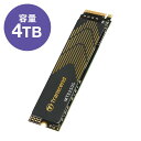 【最大2000円OFFクーポン配布中】Transcend M.2 SSD 4TB PS5動作確認済 NVMe 1.4準拠 PCIe Gen4×4 3D NAND TS4TMTE250S【ネコポス対応】