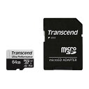 【最大2000円OFFクーポン配布中】microSDXCカード 64GB Transcend Class10 UHS-I U3 A2 V30 ゲーミングカード SDカード変換アダプタ付 TS64GUSD340S【ネコポス対応】