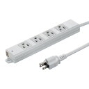 【最大777円OFFクーポン配布中】【訳あり 新品】工事物件タップ コード長2m 4個口 3pプラグ マグネット付き TAP-KS4N-2 サンワサプライ ※箱...