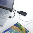 【訳あり 新品】USBハブ USB3.2 Gen1 4ポート バスパワー マグネット付き 軽量 コンパクト 高速データ転送 5Gbps USB-3H417BKN サンワサプライ ※箱にキズ、汚れあり 3