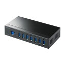 【訳あり 新品】産業用USBハブ 高耐久 7ポート 5Gbps DINレール対応 USB-IF認証品 USB-3HFA07 サンワサプライ ※箱にキズ、汚れあり
