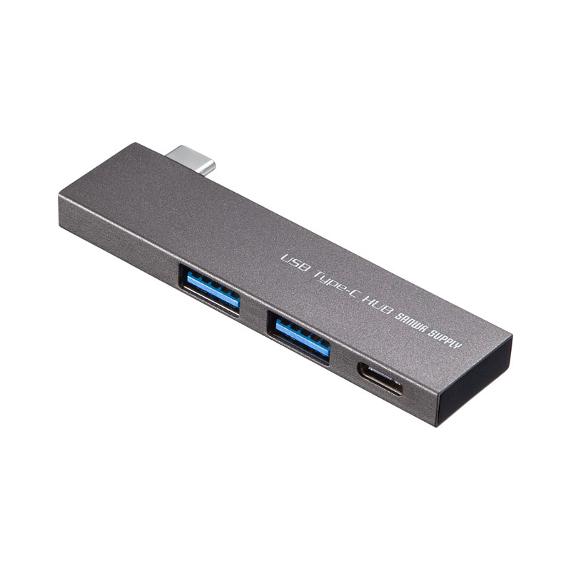 【最大2000円OFFクーポン配布中】【訳あり 新品】USB Type-C 3ポートスリムハブ USB3.2 Gen1 薄型 Type-Cポート バスパワー U...